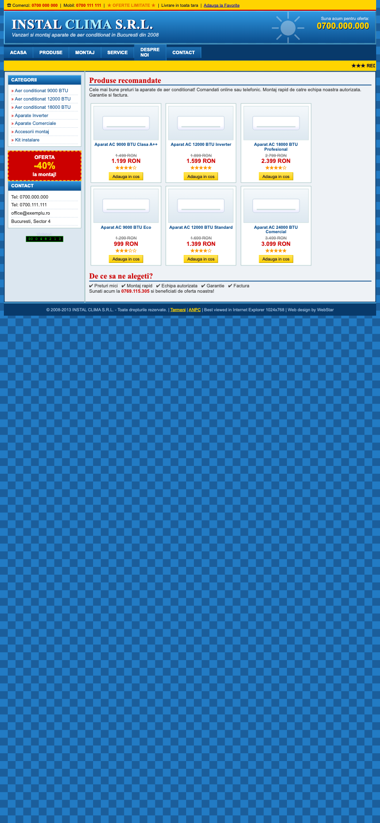 Site vechi pe telefon — greu de citit